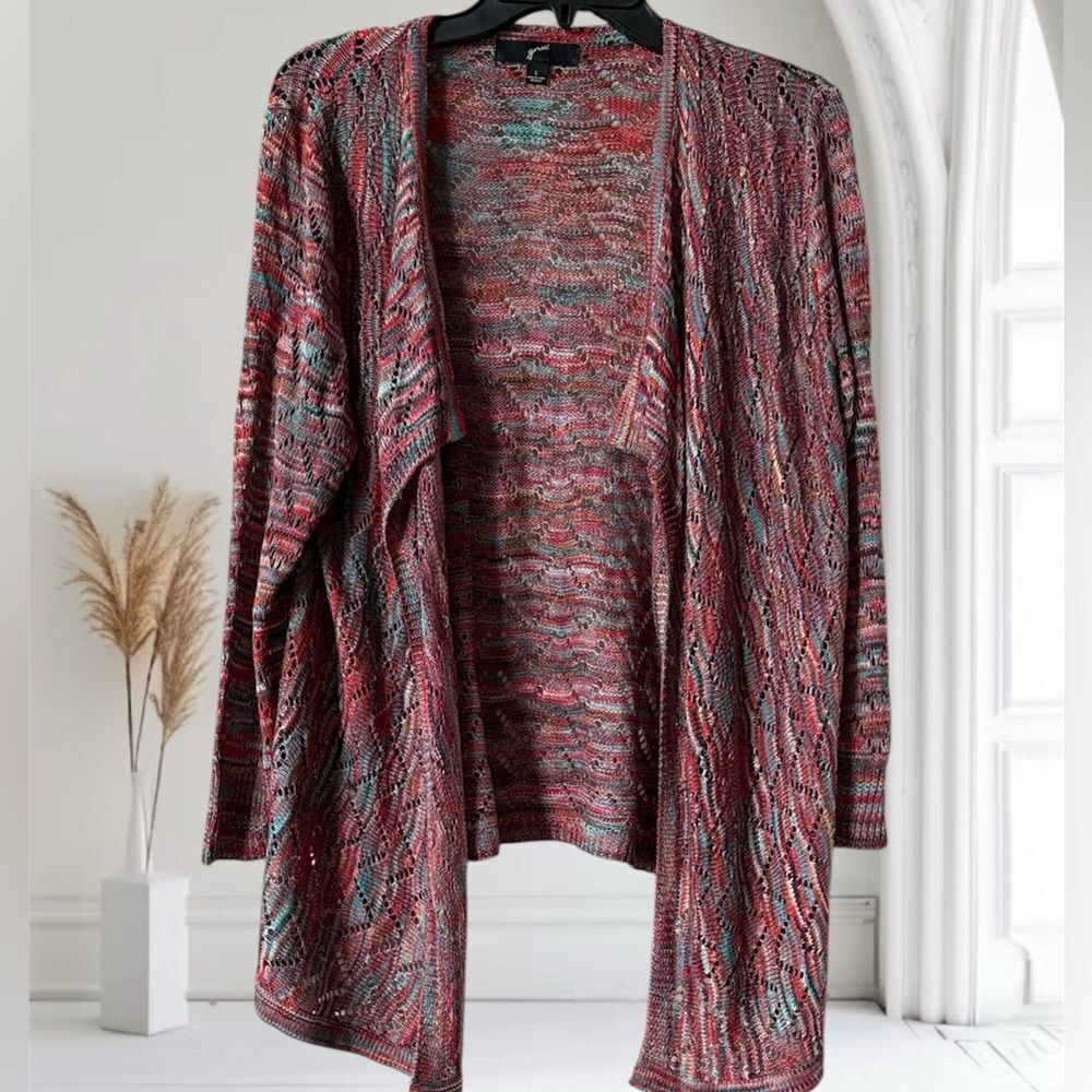 GNU Crochet Knit Open Cardigan!